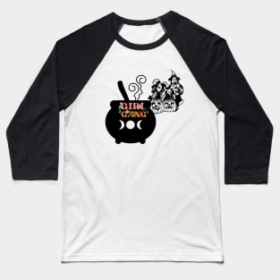 Halloween Witch Girl Gang Baseball T-Shirt